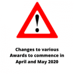 Changes to various awards