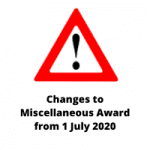 Changes to 17 Awards from 18 June 2020 (1)