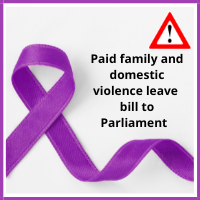 Paid family and domestic violence leave bill to Parliament (1)