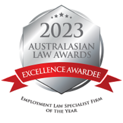 ALA23 Excellence Awardee Medal Employment Law Specialist Firm of the Year - Aitken Legal Pty Ltd 200 px